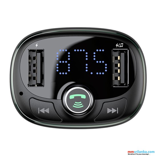Baseus T typed S-09 wireless MP3 Car Charger Black